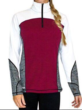 WoolX Women’s Rory Quarter Zip Sweater Large